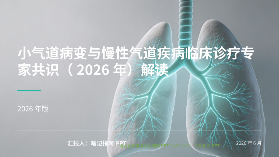 小气道病变与慢性气道疾病临床诊疗专家共识 第 1 页
