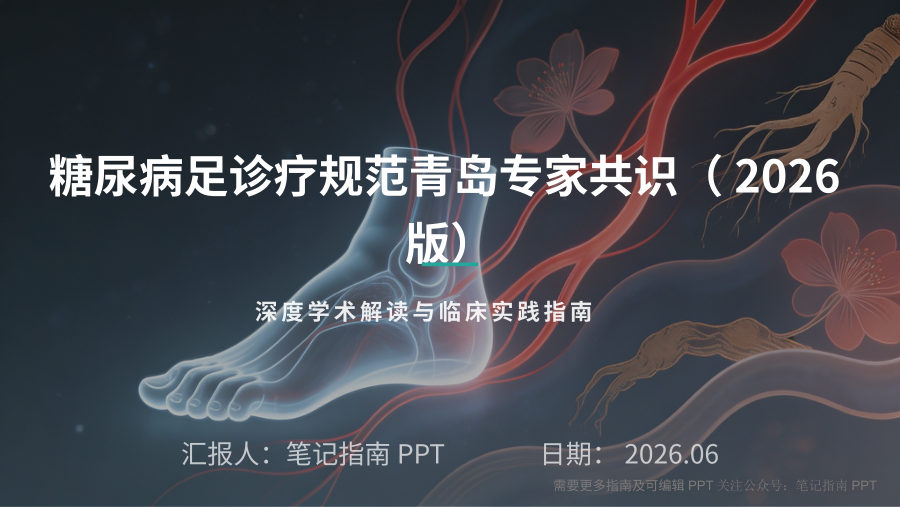 糖尿病足诊疗规范青岛专家共识（2026版） 第 1 页