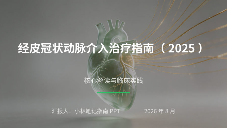 经皮冠状动脉介入治疗指南（2025）核心解读 第 1 页