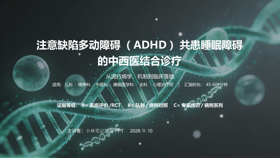 ADHD共患睡眠障碍的中西医结合诊疗 (1) 生成版 第 1 页