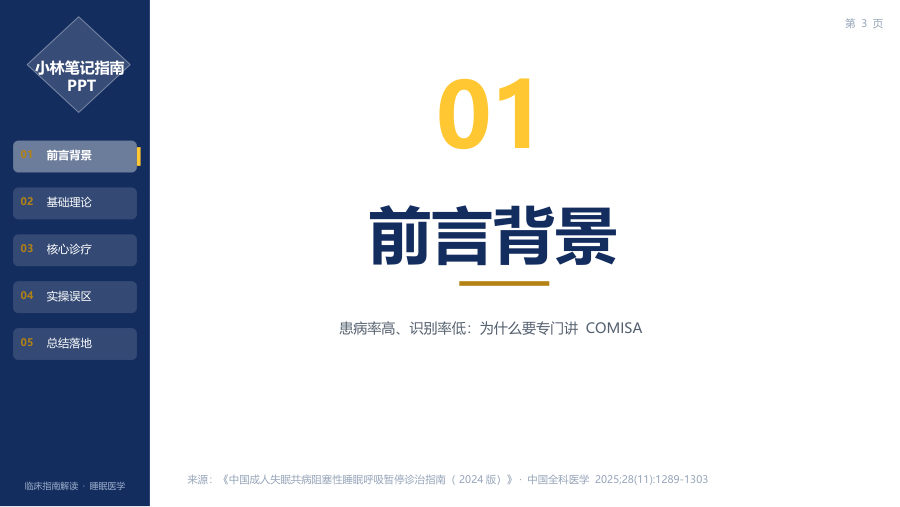 中国成人失眠共病阻塞性睡眠呼吸暂停诊治指南（2024版）解读 第 3 页