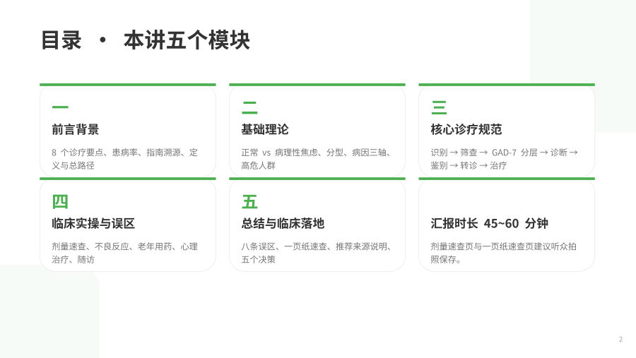 广泛性焦虑障碍基层诊疗指南（2021年）-解读 第 2 页