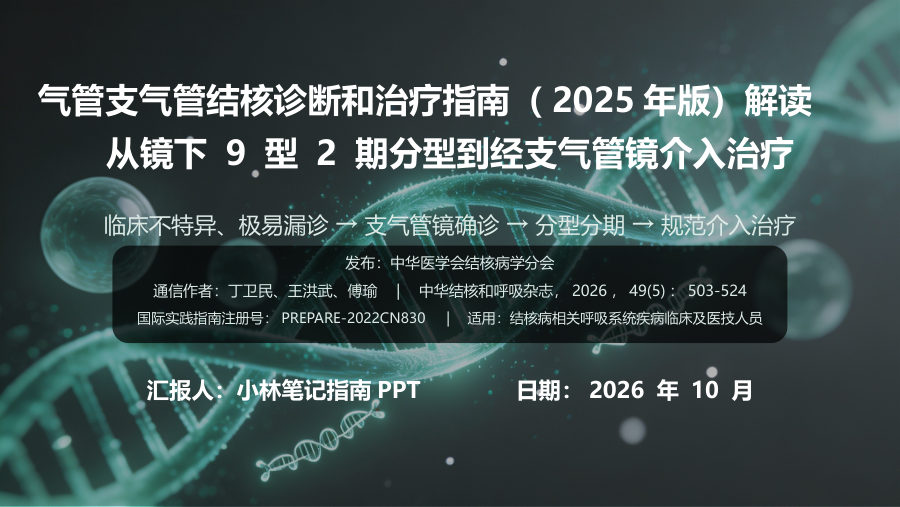 气管支气管结核诊断和治疗指南（2025年版）解读 第 1 页