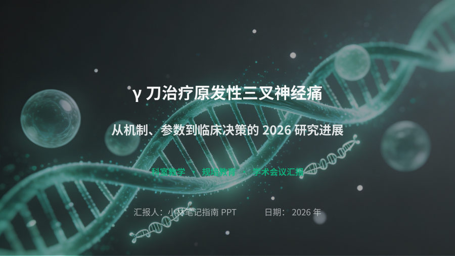 γ刀治疗原发性三叉神经痛的研究进展（2026）深度解读 第 1 页