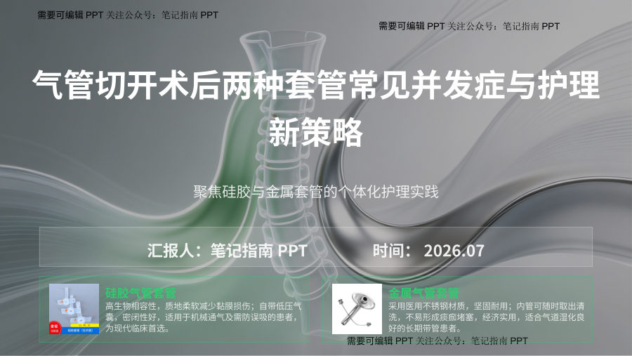 气管切开术后两种套管常见并发症与护理 第 1 页
