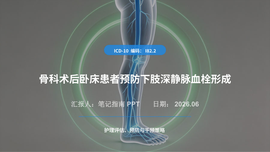 骨科术后卧床患者预防下肢深静脉血栓形成护理教学 第 1 页